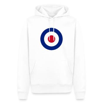 Target, roundel - Männer Premium Bio Hoodie - Weiß - Vorne - Nico (187cm)