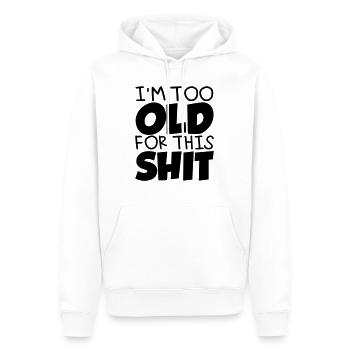 Old - Men’s Premium Organic Hoodie - white - Front - Nico (187cm)