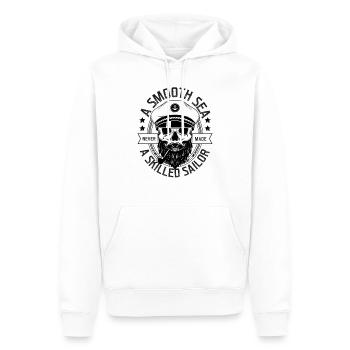 Sailor Skull Sailor Lake Captain Seafarer - Men’s Premium Organic Hoodie - white - Front - Nico (187cm)