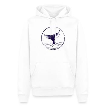 Walflosse Wal wasser Flosse See geschenk - Männer Premium Bio Hoodie - Weiß - Vorne - Nico (187cm)