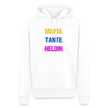 Vintage Tante Patentante Heldin Geschenk - Männer Premium Bio Hoodie - Weiß - Vorne - Nico (187cm)