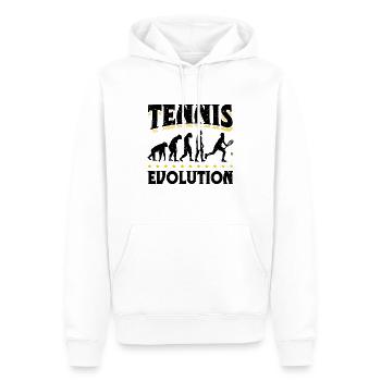Evolution Tennis Tennisspieler Tennisspiel - Männer Premium Bio Hoodie - Weiß - Vorne - Nico (187cm)