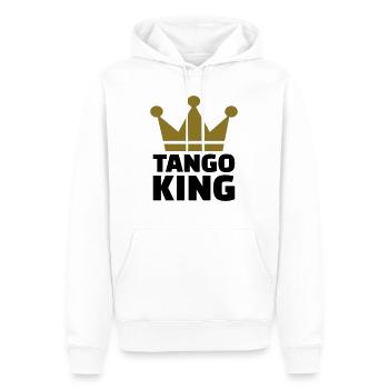 Tango - Men’s Premium Organic Hoodie - white - Front - Nico (187cm)