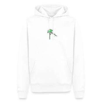 Vaisseau spatial - Sweat à capuche Premium bio Homme - blanc - Devant - Nico (187cm)