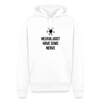 Neurologue Médecin Neurologue - Sweat à capuche Premium bio Homme - blanc - Devant - Nico (187cm)