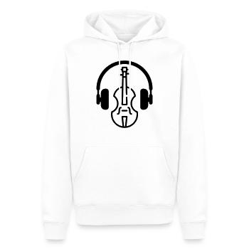Geige Geiger Musik Musiker Violin - Männer Premium Bio Hoodie - Weiß - Vorne - Nico (187cm)
