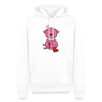 Toter Donut - Männer Premium Bio Hoodie - Weiß - Vorne - Nico (187cm)