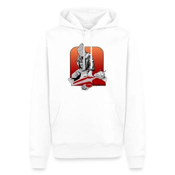 Tatouage - Sweat à capuche Premium bio Homme - blanc - Devant - Nico (187cm)