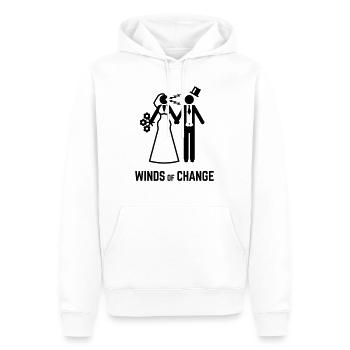 Winds Of Change (Stag Night Bachelor Party Groom) - Men’s Premium Organic Hoodie - white - Front - Nico (187cm)