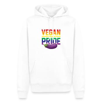Vegan Pride Veganer LGBT Veganerin LGBTQ Pride - Männer Premium Bio Hoodie - Weiß - Vorne - Nico (187cm)