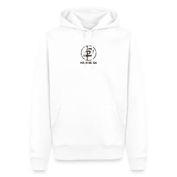 krav maga logo camouflage mma boxer kickboxing - Men’s Premium Organic Hoodie - white - Front - Nico (187cm)