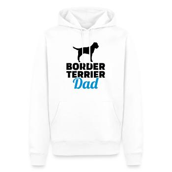 Border Terrier - Sweat à capuche Premium bio Homme - blanc - Devant - Nico (187cm)
