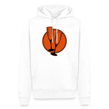 sekt glaeser kreis - Männer Premium Bio Hoodie - Weiß - Vorne - Nico (187cm)