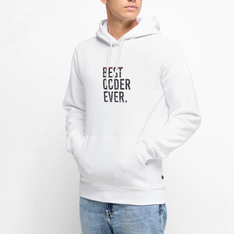 Bester Programmierer Coden Coder Männer Premium Bio Hoodie