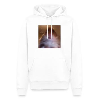 Dank Meme Hamster Staring Front Camera Shirt - Männer Premium Bio Hoodie - Weiß - Vorne - Nico (187cm)