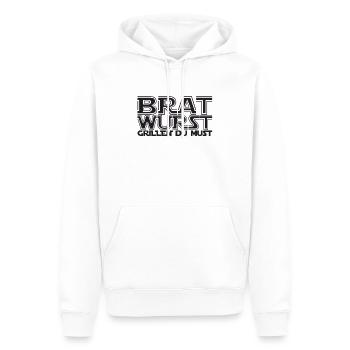 bratwurst grillmotiv - Männer Premium Bio Hoodie - Weiß - Vorne - Nico (187cm)