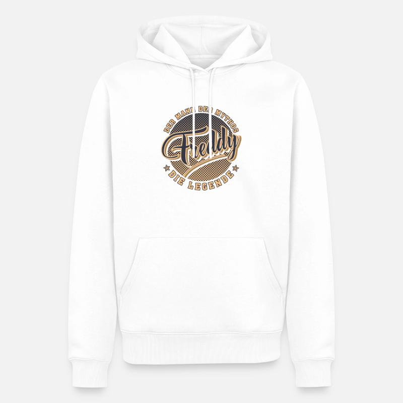 Freddy Geschenk Geschenkidee - Männer Premium Bio Hoodie - Weiß