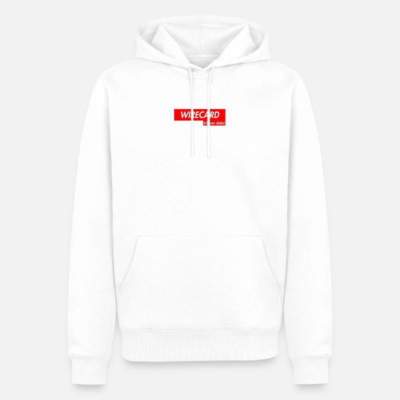 Wirecard - j'étais là - Sweat à capuche Premium bio Homme - blanc