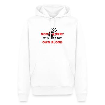 Satire Irony Humor Saying Halloween - Men’s Premium Organic Hoodie - white - Front - Nico (187cm)