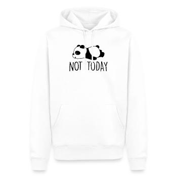 nicht heute Panda entspannen Panda - Männer Premium Bio Hoodie - Weiß - Vorne - Nico (187cm)