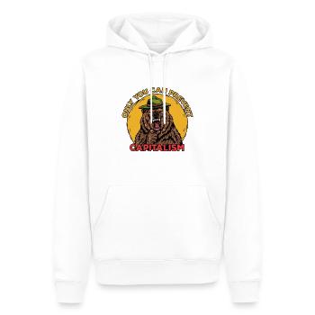 Verhindern Sie Sozialismus Bärenhemd - Männer Premium Bio Hoodie - Weiß - Vorne - Nico (187cm)