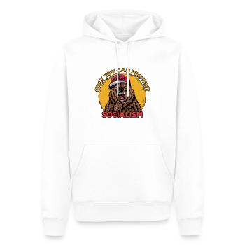 Bärenhemd Verhindern Sie den Sozialismus - Männer Premium Bio Hoodie - Weiß - Vorne - Nico (187cm)
