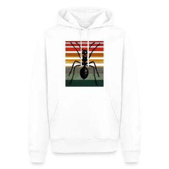 Ameise Vintage - Männer Premium Bio Hoodie - Weiß - Vorne - Nico (187cm)