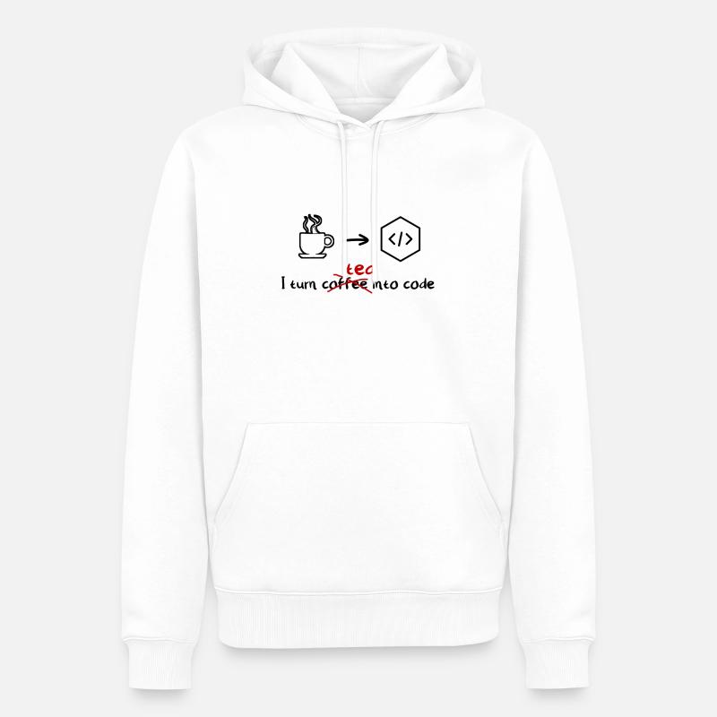 Tee Software Entwickler Engineer Programmer - Männer Premium Bio Hoodie - Weiß