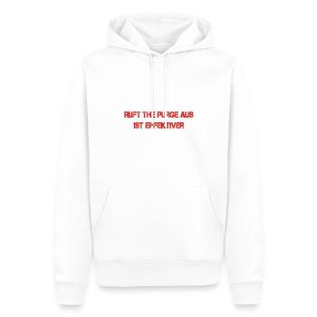 Purge - Männer Premium Bio Hoodie - Weiß - Vorne - Nico (187cm)