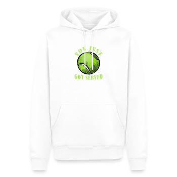 You Just Got Served Tennis Funny Tennis Gift Tee - Männer Premium Bio Hoodie - Weiß - Vorne - Nico (187cm)