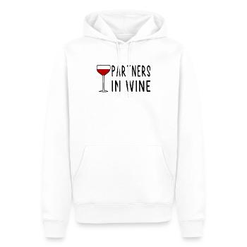 Wein Partners in Wine Partner Lustige Geschenke - Sweat à capuche Premium bio Homme - blanc - Devant - Nico (187cm)