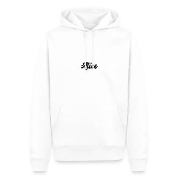 Alice benutzerdefinierte Text Geburtstagsname - Männer Premium Bio Hoodie - Weiß - Vorne - Nico (187cm)