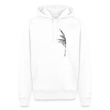 Halm im Wind - Männer Premium Bio Hoodie - Weiß - Vorne - Nico (187cm)