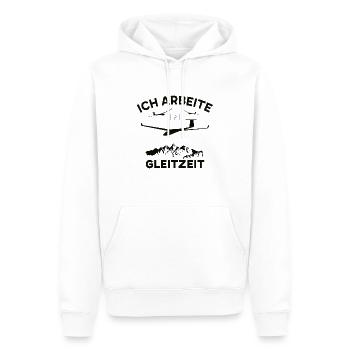Segelflieger, Segelflugzeug, Pilot - Männer Premium Bio Hoodie - Weiß - Vorne - Nico (187cm)