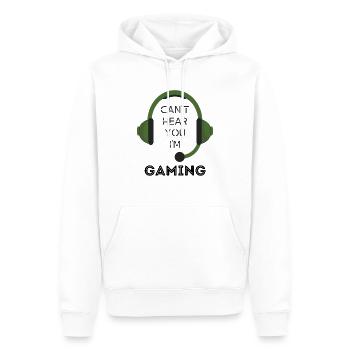 Gaming - I love Gaming - Männer Premium Bio Hoodie - Weiß - Vorne - Nico (187cm)