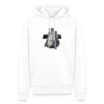 Chevalier Rouge Blanc Templerorden Moyen Âge armure - Sweat à capuche Premium bio Homme - blanc - Devant - Nico (187cm)