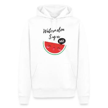 Watermelon Sugar Hi! - Männer Premium Bio Hoodie - Weiß - Vorne - Nico (187cm)