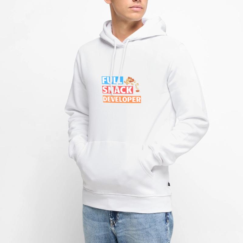 FULL SNACK DEVELOPER - DEVELOPER PUN Männer Premium Bio Hoodie