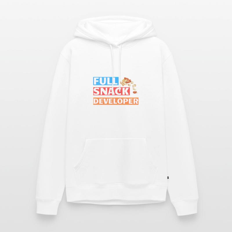 FULL SNACK DEVELOPER - DEVELOPER PUN Männer Premium Bio Hoodie
