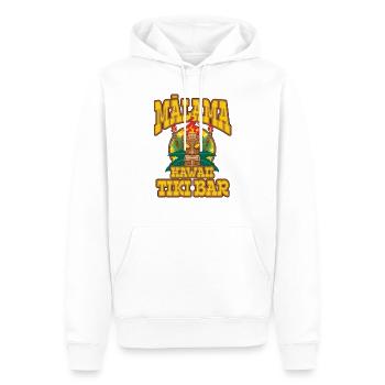 Tiki Bar am Strand Hawaiis - Männer Premium Bio Hoodie - Weiß - Vorne - Nico (187cm)