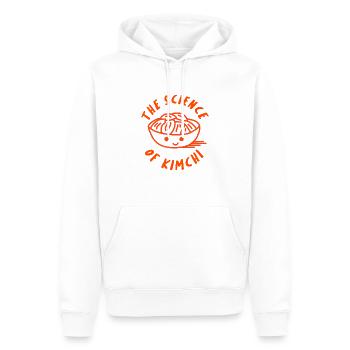 La science du Kimchi - Sweat à capuche Premium bio Homme - blanc - Devant - Nico (187cm)