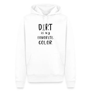 La saleté est ma couleur préférée - Sweat à capuche Premium bio Homme - blanc - Devant - Nico (187cm)