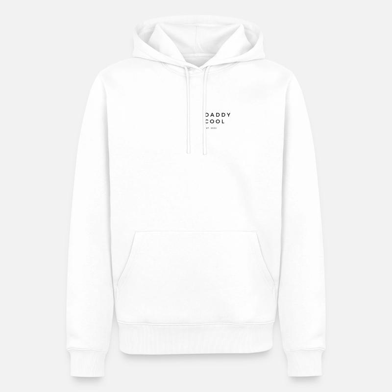 DADDY COOL EST.2022 - Männer Premium Bio Hoodie - Weiß