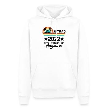 drôle de rettirement - Sweat à capuche Premium bio Homme - blanc - Devant - Nico (187cm)
