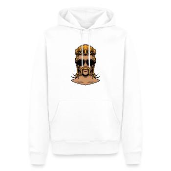 Mulet - Sweat à capuche Premium bio Homme - blanc - Devant - Nico (187cm)