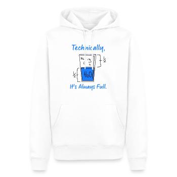 Wissenschaft Lustiger Witz Voll - Männer Premium Bio Hoodie - Weiß - Vorne - Nico (187cm)