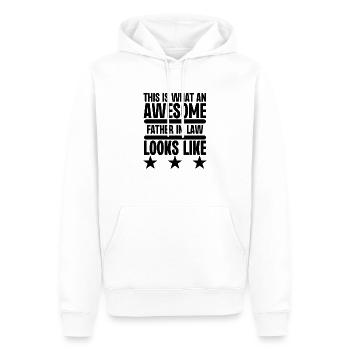 Voici à quoi ressemble un beau-père génial - Sweat à capuche Premium bio Homme - blanc - Devant - Nico (187cm)