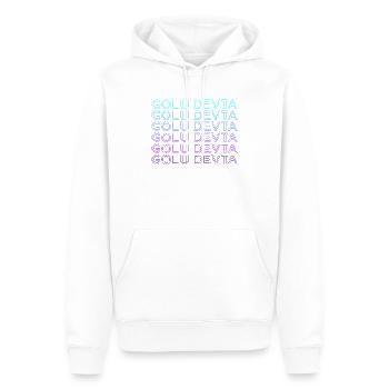 Golu Devta Dieu hindou Mythologie hindoue Rétro - Sweat à capuche Premium bio Homme - blanc - Devant - Nico (187cm)