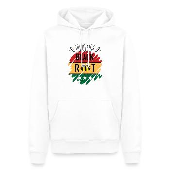 Black History Month Registered Behavior Technician - Men’s Premium Organic Hoodie - white - Front - Nico (187cm)