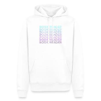Book Readers Read Bookworm Retro - Men’s Premium Organic Hoodie - white - Front - Nico (187cm)